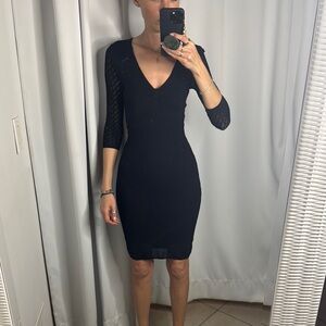 Catherine Malandrino Black Knit Dress
